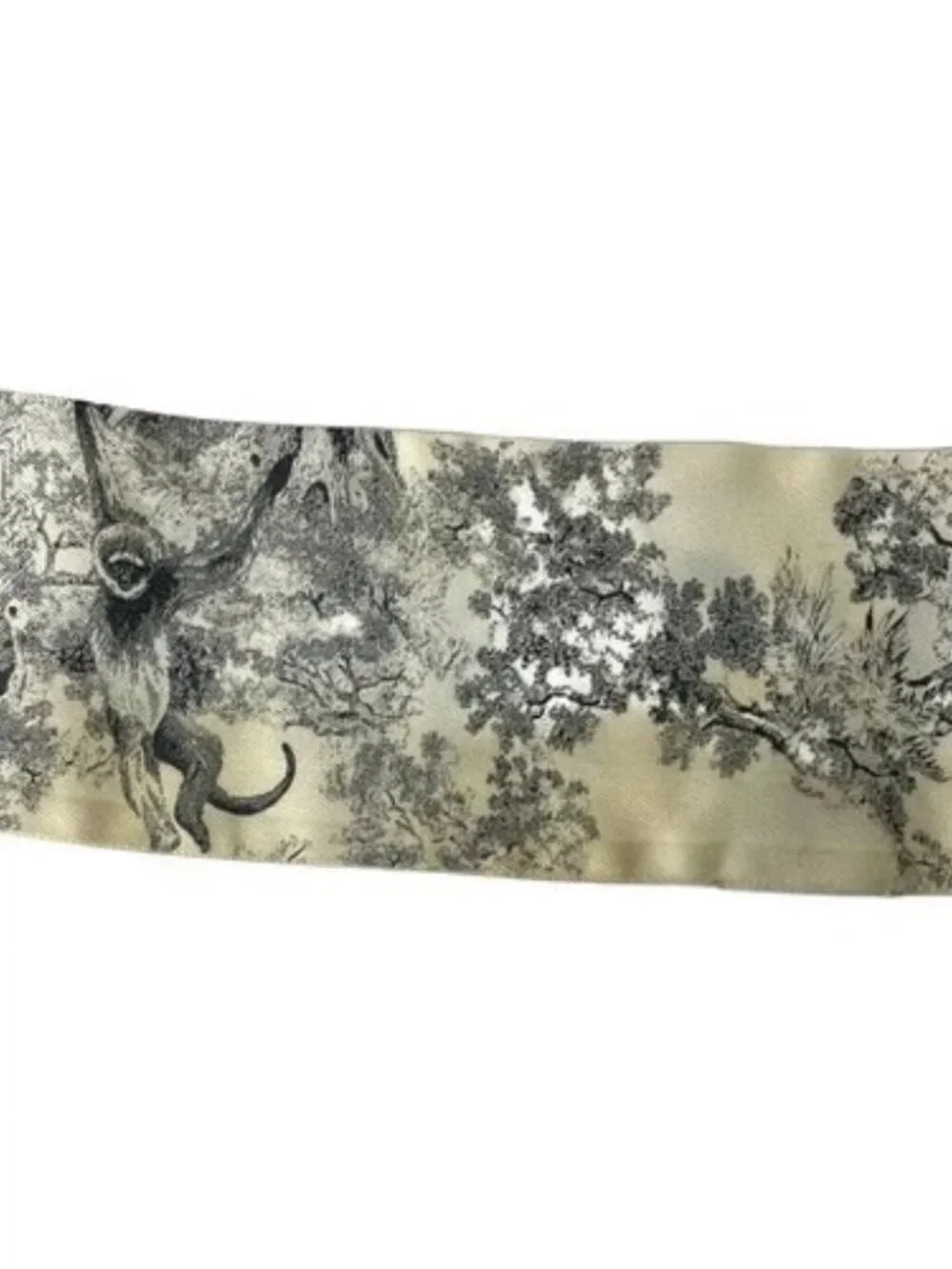 DIOR/ChristianDior White Gray Scarf